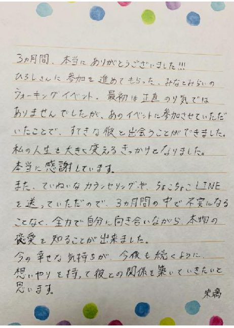 卒業生の手紙